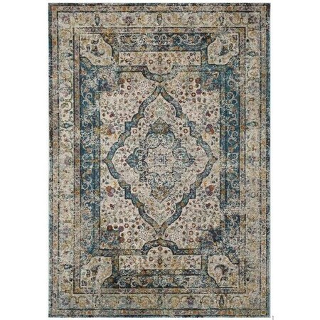 Safavieh Aria Medium Rectangle Area Rug, Creme and Red - 5 ft.-1 in. x 7 ft.-6 in. ARA106E-5